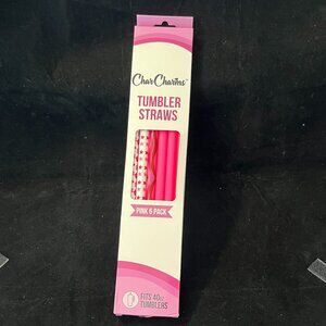 Char Charms Straws Fits The 40 oz Stanley Pink 6-Pack NIB